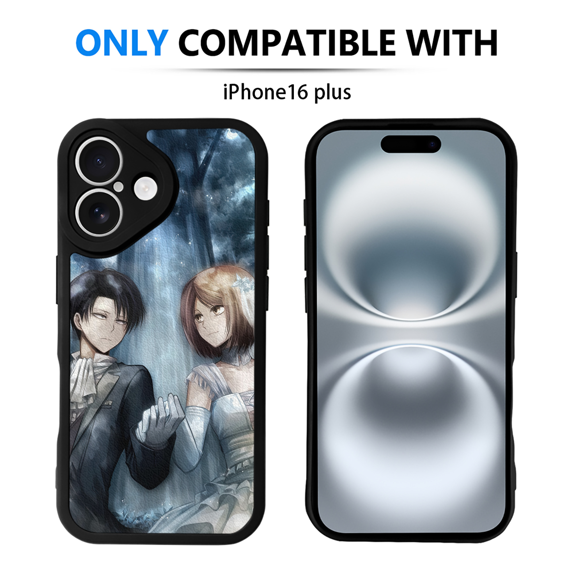 （画像用） 進撃の巨人 Attack on Titan 【iPhone 16シリーズ対応】シリコンスマホケース（レザー調） 材質：シリコン